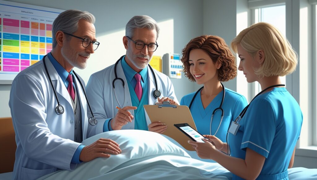 Healthcare Team Discussing a Patient’s Nutritional Plan